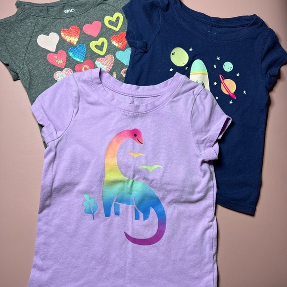 3/$12 🍎BUNDLE Cat & Jack Purple and Gray Short Sleeve Tees🍎 - Picture 1 of 3